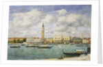 Venice, Campanile, St Mark's View of the Canal from San Giorgio; Venise, Le Campanile, Vue du Canal San Marco prise de San Giorgio, 1895 by Eugene Louis Boudin
