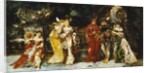 Characters on a Deck with Faust and Mephisto; Personnages sur une Terrasse avec Fauste et Mephisto, c.1875-1880 by Adolphe Joseph Thomas Monticelli