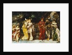 Characters on a Deck with Faust and Mephisto; Personnages sur une Terrasse avec Fauste et Mephisto, c.1875-1880 by Adolphe Joseph Thomas Monticelli