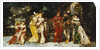 Characters on a Deck with Faust and Mephisto; Personnages sur une Terrasse avec Fauste et Mephisto, c.1875-1880 by Adolphe Joseph Thomas Monticelli