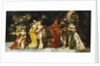 Characters on a Deck with Faust and Mephisto; Personnages sur une Terrasse avec Fauste et Mephisto, c.1875-1880 by Adolphe Joseph Thomas Monticelli