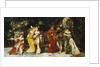 Characters on a Deck with Faust and Mephisto; Personnages sur une Terrasse avec Fauste et Mephisto, c.1875-1880 by Adolphe Joseph Thomas Monticelli
