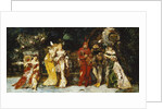 Characters on a Deck with Faust and Mephisto; Personnages sur une Terrasse avec Fauste et Mephisto, c.1875-1880 by Adolphe Joseph Thomas Monticelli