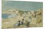 The Beach at Pointe St Gildas; La Plage a la Pointe St Gildas, c.1920 by Henri Lebasque