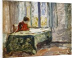 Woman Sewing; Femme Cousant by Henri Lebasque
