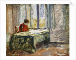 Woman Sewing; Femme Cousant by Henri Lebasque