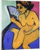 Seated Nude with Fan; Sitzender Akt Mit Facher, 1910-11 by Ernst Ludwig Kirchner