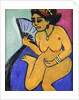 Seated Nude with Fan; Sitzender Akt Mit Facher, 1910-11 by Ernst Ludwig Kirchner