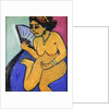 Seated Nude with Fan; Sitzender Akt Mit Facher, 1910-11 by Ernst Ludwig Kirchner