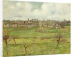 View of Bazincourt; Vue de Bazincourt, 1884 by Camille Pissarro
