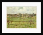 View of Bazincourt; Vue de Bazincourt, 1884 by Camille Pissarro