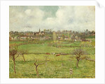 View of Bazincourt; Vue de Bazincourt, 1884 by Camille Pissarro