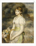 Young Girl Carrying a Basket of Flowers; Jeune Fille Portant une Corbeille de Fleurs, 1888 by Pierre Auguste Renoir