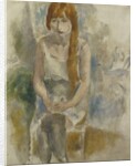 Model Sitting; Modele Assis, by Jules Pascin