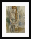 Model Sitting; Modele Assis, by Jules Pascin