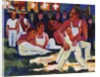Wrestler; by Ernst Ludwig Kirchner