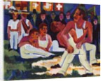 Wrestler; by Ernst Ludwig Kirchner