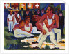 Wrestler; by Ernst Ludwig Kirchner