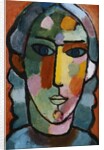 Head of Girl; Madchenkopf, c. 1915-16 by Alexej von Jawlensky