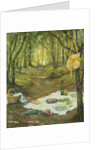 Le Gouter sous Bois, Gerberoy, 1925 by Henri Eugene Augustin Le Sidaner