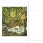 Le Gouter sous Bois, Gerberoy, 1925 by Henri Eugene Augustin Le Sidaner