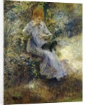 Woman and Black Dog; Femme au Chien Noir, 1874 by Pierre Auguste Renoir
