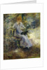 Woman and Black Dog; Femme au Chien Noir, 1874 by Pierre Auguste Renoir