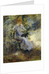 Woman and Black Dog; Femme au Chien Noir, 1874 by Pierre Auguste Renoir