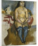 Asian in Blue Stockings; Asiatique aux Bas Bleus, 1922 by Jules Pascin