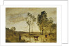 The Ford; Cows on the Edge of a Ford; Le Gue; Vaches au Bord du Gue, c.1870-1873 by Jean Baptiste Camille Corot
