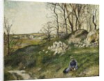 The Cabbage Pickers, Pontoise; Les Carrieres du Chou, Pontoise, 1882 by Camille Pissarro