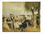 Garden Cafe on the Elbe, 1902 by Max Liebermann