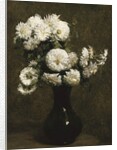 Chrysanthemums; Chrysanthemes, 1871 by Ignace Henri Jean Fantin-Latour