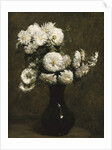 Chrysanthemums; Chrysanthemes, 1871 by Ignace Henri Jean Fantin-Latour