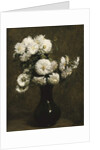 Chrysanthemums; Chrysanthemes, 1871 by Ignace Henri Jean Fantin-Latour
