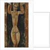 Caryatid; Cariatide, c.1911-1913 by Amedeo Modigliani