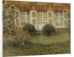 Pavilion House with Sunflowers; Le Pavillon aux Tournesols by Henri Eugene Augustin Le Sidaner