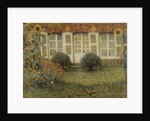 Pavilion House with Sunflowers; Le Pavillon aux Tournesols by Henri Eugene Augustin Le Sidaner