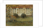 Pavilion House with Sunflowers; Le Pavillon aux Tournesols by Henri Eugene Augustin Le Sidaner