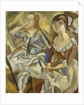 Young Women at a Table; Jeunes Filles Attablees, c.1915-1919 by Jules Pascin