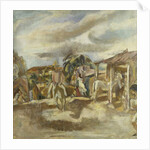 Cuban Village; Village Cubain, c.1917-1918 by Jules Pascin