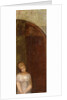 Young Woman Beneath an Arch; Jeune Femme Sous Une Arche, c.1886 by Odilon Redon