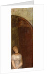 Young Woman Beneath an Arch; Jeune Femme Sous Une Arche, c.1886 by Odilon Redon