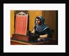 Young Woman Putting on Lipstick; Jeune Femme se Mettant du Rouge a Levres, 1925 by Felix Edouard Vallotton