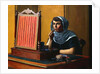 Young Woman Putting on Lipstick; Jeune Femme se Mettant du Rouge a Levres, 1925 by Felix Edouard Vallotton