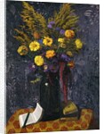 French Marigold, Purple Daisies and Golden Sheaves; Oeillets d'Inde, Marguerites Violettes et Gerbs d'Or, 1925 by Felix Edouard Vallotton