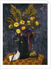 French Marigold, Purple Daisies and Golden Sheaves; Oeillets d'Inde, Marguerites Violettes et Gerbs d'Or, 1925 by Felix Edouard Vallotton