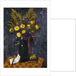 French Marigold, Purple Daisies and Golden Sheaves; Oeillets d'Inde, Marguerites Violettes et Gerbs d'Or, 1925 by Felix Edouard Vallotton