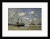 Scheveningen, Boats Run Aground on the Shore; Scheveningen, Bateaux Echoues sur la Greve, 1875 by Eugene Louis Boudin