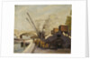 Cranes on the Seine; Grues sur la Seine by Maximilien Luce